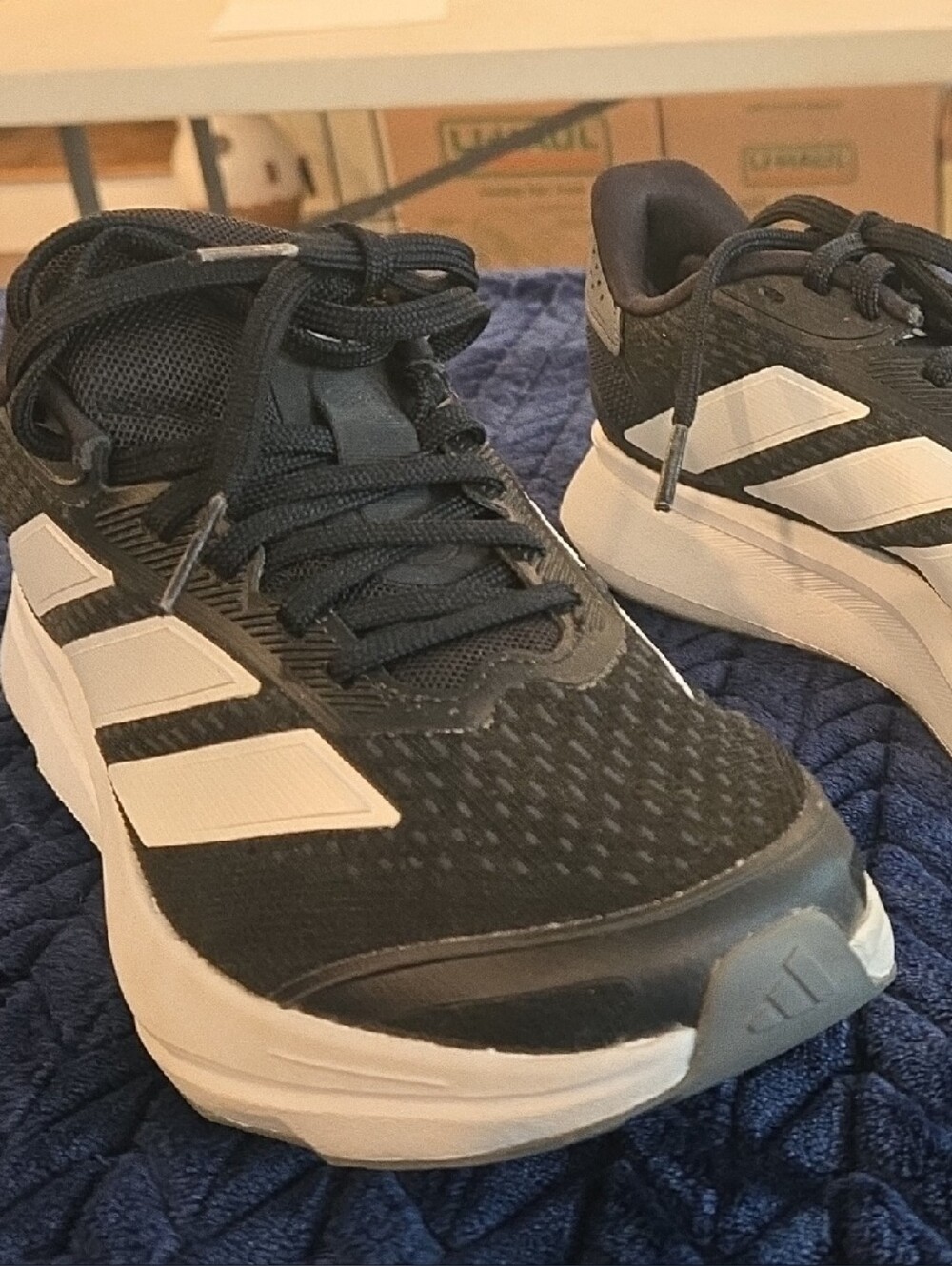 adidas Women's Black and White Athletic Running Shoes